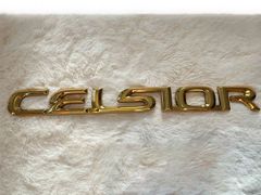 トヨタ 純正 セルシオ リア CELSIOR 24金 メッキ ゴールド エンブレム 検 30 後期 20 トムス ホイール マフラー ヘッドライト エアサス 10 T286