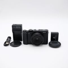 【美品】Fujifilm X-M1 ブラック 写ルンですレンズGIZMON Wtulens 17mm F/16 付属