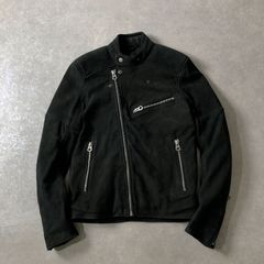 DENHAM 羊革シープスキン レザー ライダース ジャケット