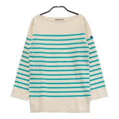 SAINT JAMES セントジェームス  ボートネック 長袖Tシャツ マリン ボーダー柄 ベージュ系 USA 30 [240101291536] レディース