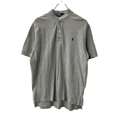POLO RALPH LAUREN 半袖 ポロシャツ L グレー ポロラルフローレン 鹿子 トップス 古着卸 アメリカ仕入 a708-5365
