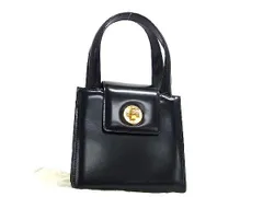 □極美品□ BVLGARI ブルガリブルガリ レザー ハンドバッグ トートバッグ レディース ブラック系 FC0275 - メルカリ