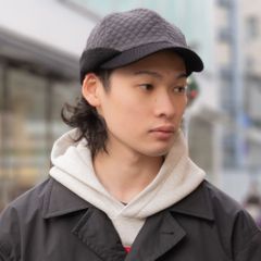 【帽子　キャップ　秋冬】キルティングリブキャップ  WS-20821　ストリートスタイル　サイズ調整可能　ユニセックス　男女兼用