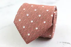 タカキュー ブランドネクタイ ドット シルク PO  メンズ ワインレッド TAKA Q 【中古】