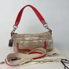 【美品】コーチ ワンショルダーバッグ キャンバス　2way F18349 C27 美品】コーチ ワンショルダーバッグ キャンバス 2way F18349 C27