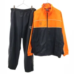 ナイキ 90s 00s オールド ウィンドブレーカー 上下 セットアップ XL オレンジ系 NIKE サッカー メンズ