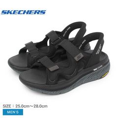 スケッチャーズ サンダル 229217 メンズ マックスクッショニング プレミア 2.0 サンダル ジュリアン SKECHERS カラー:ブラック×チャコール 品番：16640766