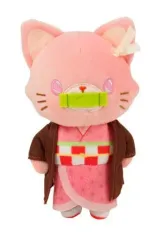 【中古】キーホルダー・マスコット(キャラクター) 竈門禰豆子 アイマスク付きぬいぐるみキーホルダー withCAT 「鬼滅の刃」