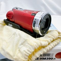 【美品・箱付き】JVC Victor Everio GZ-HM390-R レッド 3インチタッチパネル ハイビジョンメモリームービー 2013年製 動作品
