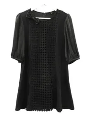 TO BE CHIC》ニードルレースニットコンビチュニック