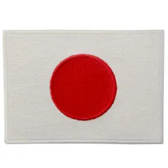 紋章 日の丸 日本国旗 アップリケ 刺繍入りアイロン貼り付け/縫い付けワッペン