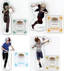 【中古】アクリルスタンド・アクリルパネル [単品] 集合 描き下ろしイラストアクリルスタンド4体セット 「Blu-ray/DVD 僕のヒーローアカデミア THE MOVIE ワールドヒーローズミッション プルスウルトラ版 アニメイト限定版」 同梱特典