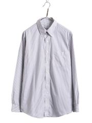 【お得なクーポン配布中!】 ブルックスブラザーズ ストライプ ボタンダウン 長袖 シャツ メンズ L 程 古着 Brooks Brothers ピマ コットン ノーアイロン ワイシャツ BD
