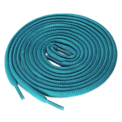 uxcell 靴紐 靴ひも シューレース 楕円形 オーバルタイプ スニーカー アスレチック 2足 ピーコックブルー 120 cm