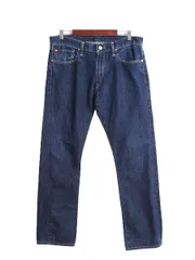 【お得なクーポン配布中!】 ポロ ラルフローレン セルビッチ デニム パンツ メンズ 33 32 / 古着 ジーンズ ジーパン スリム ストレート 革パッチ ジッパーフライ 濃紺