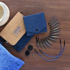 Knitopro☆INDIGO WOOD “MINI” 50ｍm インディゴウッドミニ付け替え輪針セット