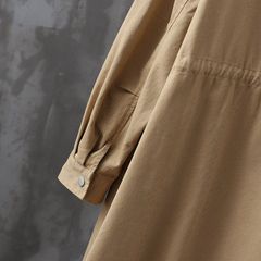 新品 トレンチコート レディース ロング丈 長袖 カーディガン スプリングコート 薄手 カット 前開き 羽織り 日焼け止め\ kkkawrのサムネイル