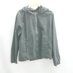 ◇ ⊇ GLOBAL WORK グローバルワーク フード付き ナイロン 長袖 ジャケット サイズXL ブラック レディース E  【1502060041843】