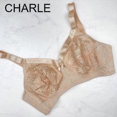【新品未使用】CHARLE　シャルレ　ブラジャー　C85　ナチュラルブラウン　ランジェリー　下着　プレゼント　ギフト　レース　刺繍