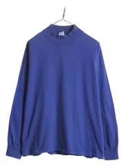 【お得なクーポン配布中!】 90s USA製 OLD GAP モックネック 長袖 Tシャツ メンズ M 古着 90年代 オールド ギャップ ロンT ハイネック 無地 旧タグ 長袖Tシャツ ブルー