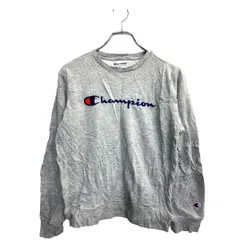Champion ロゴ スウェット トレーナーXLサイズ チャンピオン ジュニアサイズ 刺繍 グレー 古着卸 アメリカ仕入 t2412-3147のサムネイル