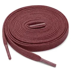 uxcell 靴紐 靴ひも 平型 平ひも ワックス シューレース ブーツ用 カジュアルシューズ 男女兼用 2足 ブルゴーニュ 70 cm