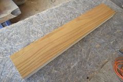 アウトレット ケヤキ(欅)の一枚板 長さ約65cm 幅約10.6cm 厚さ約3.8cm DIY用 Z588