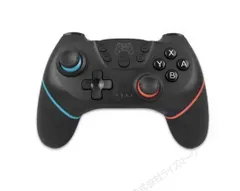 Switch コントローラー プロコン 連続使用10時間 Proコントローラー ブラック×ブルー×レッド 互換品 送料無料 ＜新品＞ [93791]