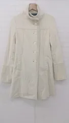 ◇ BUONA GIORNATA ボナジョルナータ スウェード調 裏ボア 長袖 コート サイズM アイボリー系 レディース P  【1307150006210】
