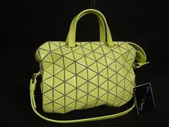 ■新品同様■ BAO BAO ISSEY MIYAKE バオバオイッセイミヤケ PVC 2WAY ハンドバッグ ショルダー レディース イエロー系 AW5148 □新品同様□ BAO BAO ISSEY MIYAKE バオバオイッセイミヤケ PVC 2WAY