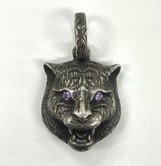 GUCCI グッチ キャットヘッド ネックレストップ シルバー 925 イタリア製