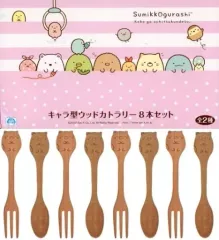 【中古】マグカップ・湯のみ ねこセット キャラ型ウッドカトラリー8本セット 「すみっコぐらし」