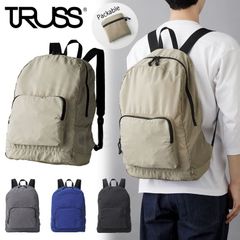 TRUSS たためる  軽量 リュック ナイロン パッカブル デイバッグナップサック 無地  NPD-350 男女兼用 ユニセックス  旅行 トラベルバッグ