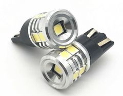 高品質 高輝度 T10 LED バルブ ポジション球 車幅等 スモールランプ ナンバー灯 など 特注ハイパワーSMDチップ9連搭載 純白 ホワイト 2個SET ポン付け 車検対応 タイプB