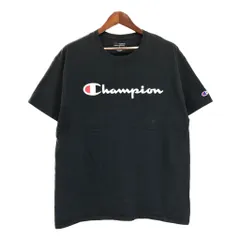 Champion チャンピオン AUTHENTIC オーセンティック ロゴ 半袖Ｔシャツ ブラック(メンズ XL)中古 古着 U0382