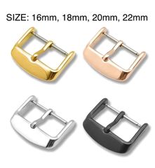 時計ベルトのバックル（尾錠）サイズ：16mm、18mm、20mm、22mm