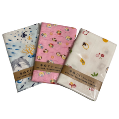 【秋冬仕様 本格手ぬぐい あったかやわらか ３枚セット】綿100% 33×90cm 新品未使用 No.04 赤ちゃん仕様
