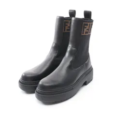 フェンディ FENDI ブーツ ドミノ 8T8457 ブラック レザー ブーツ レディース Used Aのサムネイル
