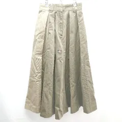 ◇ niko and … ｘ　Dickies ツートーン　ジップアップ　ロング丈 フレア ロングスカート サイズ2 ベージュ系 レディース E 【1212260011545】