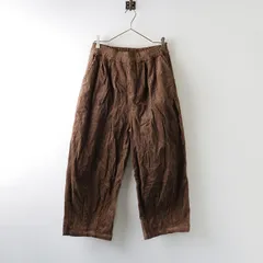 未使用 サマンサモスモス Samansa Mos2 SM2 ETHICAL CRAFTS リサイクルコットンコーデュロイパンツ F/ブラウン 【2400014313536】