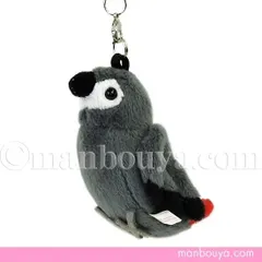 インコ ぬいぐるみ 小鳥 雑貨 携帯ストラップ A-SHOW TST ADVANCE ヨウム 7cm バッグチャーム