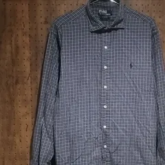 Polo by Ralph Lauren ポロバイラルフローレン　長袖シャツ　STANTON CUSTOM FIT　ワンポイント刺しゅう　サイズＸＸＬ