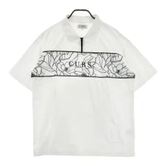 サイズ：XL CUARTO UNITED クアルトユナイテッド BASIC ハーフジップ 半袖ポロシャツ  ホワイト系 [240101418835] ゴルフウェア メンズ ストストのサムネイル