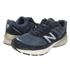 NEW BALANCE ニューバランス M990 NV5 ワイズ 2E スニーカー ネイビー サイズ US9.5=27.5cm 正規品 / 52159