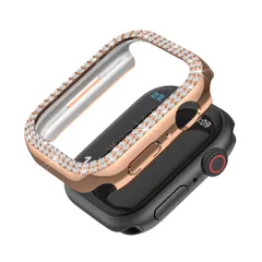 ☆ ローズゴールド ☆ 40mm ☆ アップルウォッチカバー pmywcover001 アップルウォッチ カバー キラキラ apple watch 保護ケース iwatch 40mm 41mm 44mm 45mm 49mm アップルウォッチカバーケース