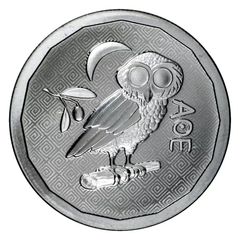 [保証書・カプセル付き] 2024年 (新品) セントヘレナ「アテナフクロウ」純銀 1オンス 銀貨