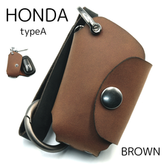 [NONINA] ホンダ キーケース 日本製 本革 茶色 for ホンダ HONDA ヴェゼル FIT NBOX N-BOX N-VAN ZR-V WR-V ステップワゴン シビック アコード オデッセイ フリード キーカバー レザー