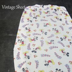 海外輸入 ヴィンテージシーツ 　ディズニー　ミッキー　 目覚まし時計/b594