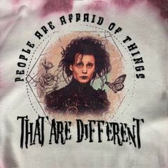 Edward Scissorhands Johnny Depp シザーハンズ ムービープリント タイダイスウェット 07081110 871 輸入古着