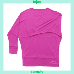 ＜tejas(テジャス)＞kalyana-tops [TL21302] (ピンク)トップス　ロングスリーブ　ヨガウェア　サンプル品
